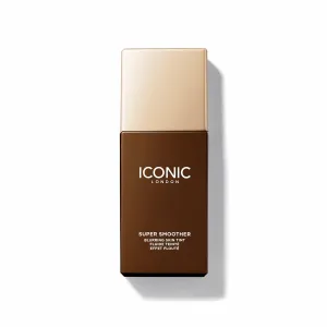 ICONIC LONDON Super Smoother Blurring Skin Tint | Light to Medium Coverage, Hydrating, Ultra-Lightweight Tinted Moisturizer, Cruelty-Free, Vegan Makeup