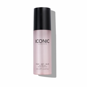 ICONIC LONDON Prep Set Blur Setting Spray | Makeup Fixing Spray, Blurs Imperfections and Gives Skin a Radiant Glow, Vegan Makeup, 120 mL / 4.05 Fl Oz.