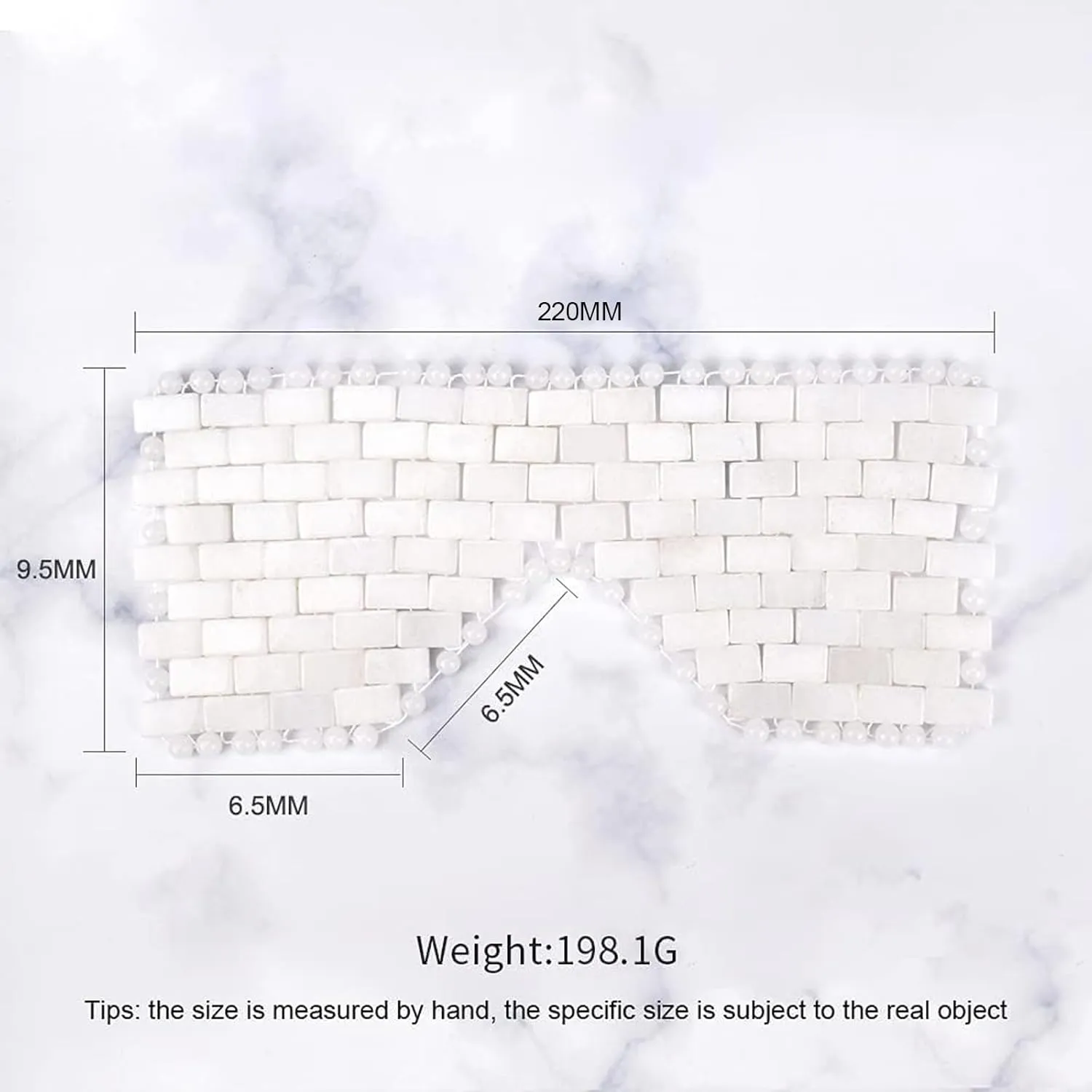 ideayard White Jade Eye Mask Cooling Jade Premium Sleep Eye Mask 100% All Natural Soothe Eye Fatigue