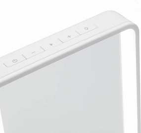 iHome Portable Vanity Mirror with Bluetooth Audio, LED Lighting, and Includes a Micro Fiber Cleaning Cloth