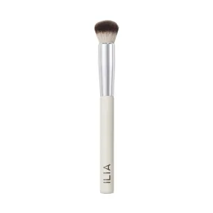 ILIA - Complexion Brush | Liquid   Cream Complexion Product Brush Made with FSC Certified Wood, Aluminum,   Soft, Vegan Bristles | Expertly Crafted | Non-Toxic, Vegan, Cruelty-Free, Recyclable