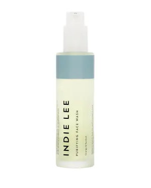Indie Lee Purifying Face Wash - Hydrating Facial Cleanser   Makeup Remover - With Orange, Lavender, Burdock   Jasmine - Foam Face Wash for All Skin Types (125ml)