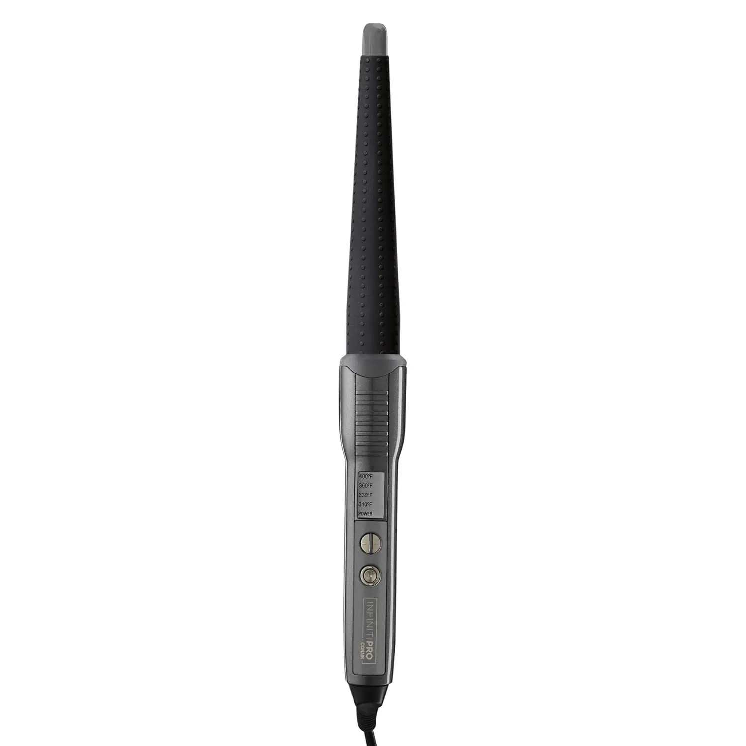 INFINITIPRO BY CONAIR Silicone Shine 1-Inch to 1/2-Inch Curling Wand, Tapered wand produces beachy waves