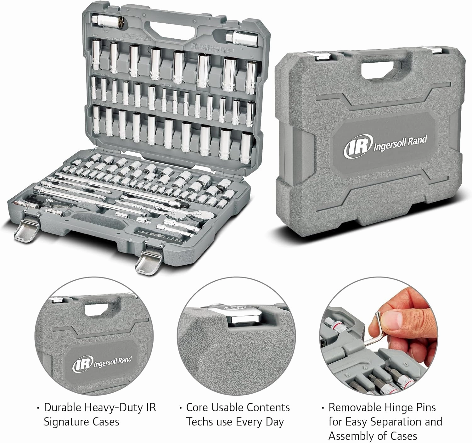 Ingersoll Rand 101 Pc. SAE/Metric Master Mechanics Tool Set- 752020