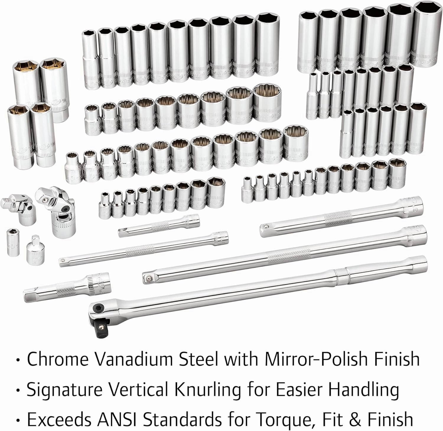 Ingersoll Rand 101 Pc. SAE/Metric Master Mechanics Tool Set- 752020