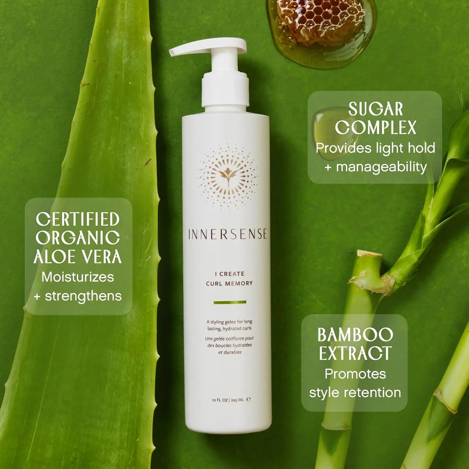 INNERSENSE Organic Beauty - I Create Curl Memory Gel | Non-Toxic, Cruelty-Free Haircare (10 oz | 295 ml)