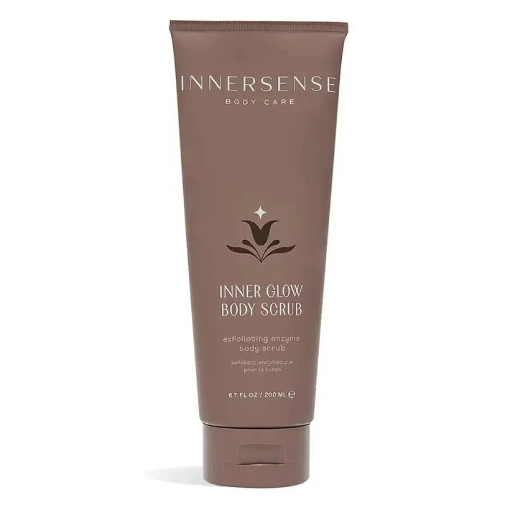 INNERSENSE Organic Beauty - Inner Glow Body Scrub | Non-Toxic, Cruelty-Free Exfoliating Enzyme Body Scrub (6.7 fl oz | 200 ml)