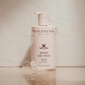 INNERSENSE Organic Beauty - Awaken Body Wash | Avocado Oil, Vitamins B5, C   D to Gently Cleanse, Soften, Soothe Skin | Clean, Non-Toxic, Cruelty-Free | Paraben   Phthalate Free (8.5 fl oz | 250 ml)