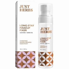 J.ust Herbs Long Stay Non Sticky Makeup Fixer, Setting Spray for Face Makeup with Aloevera and Green Tea 100 ml