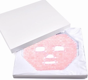 Jade Face Mask Facial Massage Masks 100% Natural Real Stone Massager Face Tools,Rose Quartz Mask