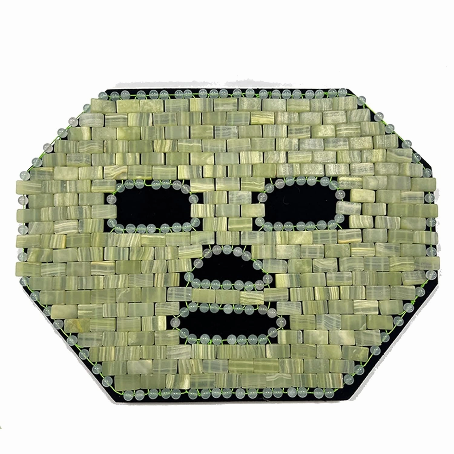 Jade Face Mask Natural Crystal Facial Mask Jade Ice Sleeping Mask Beauty Skincare Massage Tool for Face To Promote Relaxation and Stress Relief Rose Quartz Gifts (Color : Johor Bahru)