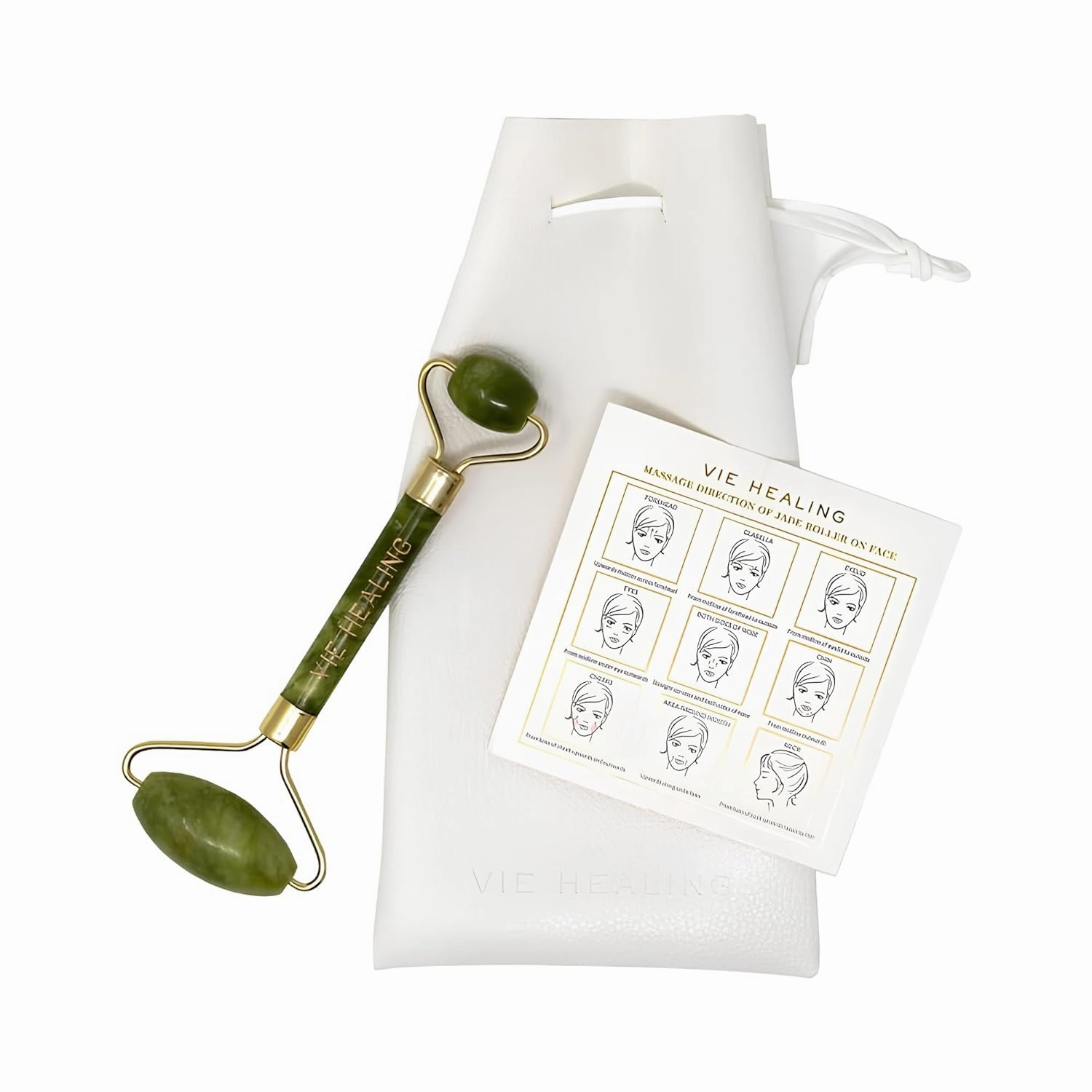 Jade Face Roller - Face Roller Massager Tool - Face Roller for Women & Men - Jade Face Massager Roller - Facial Roller for Women - Face Massager Roller for Face and Neck