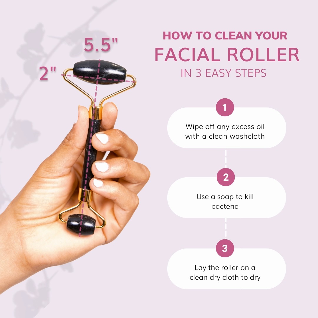 Jade Facial Roller | Gua Sha Lifting Massage Tool for Under Eye Bags, Lymphatic Drainage, Face Swelling Treatment - FINAL SALE