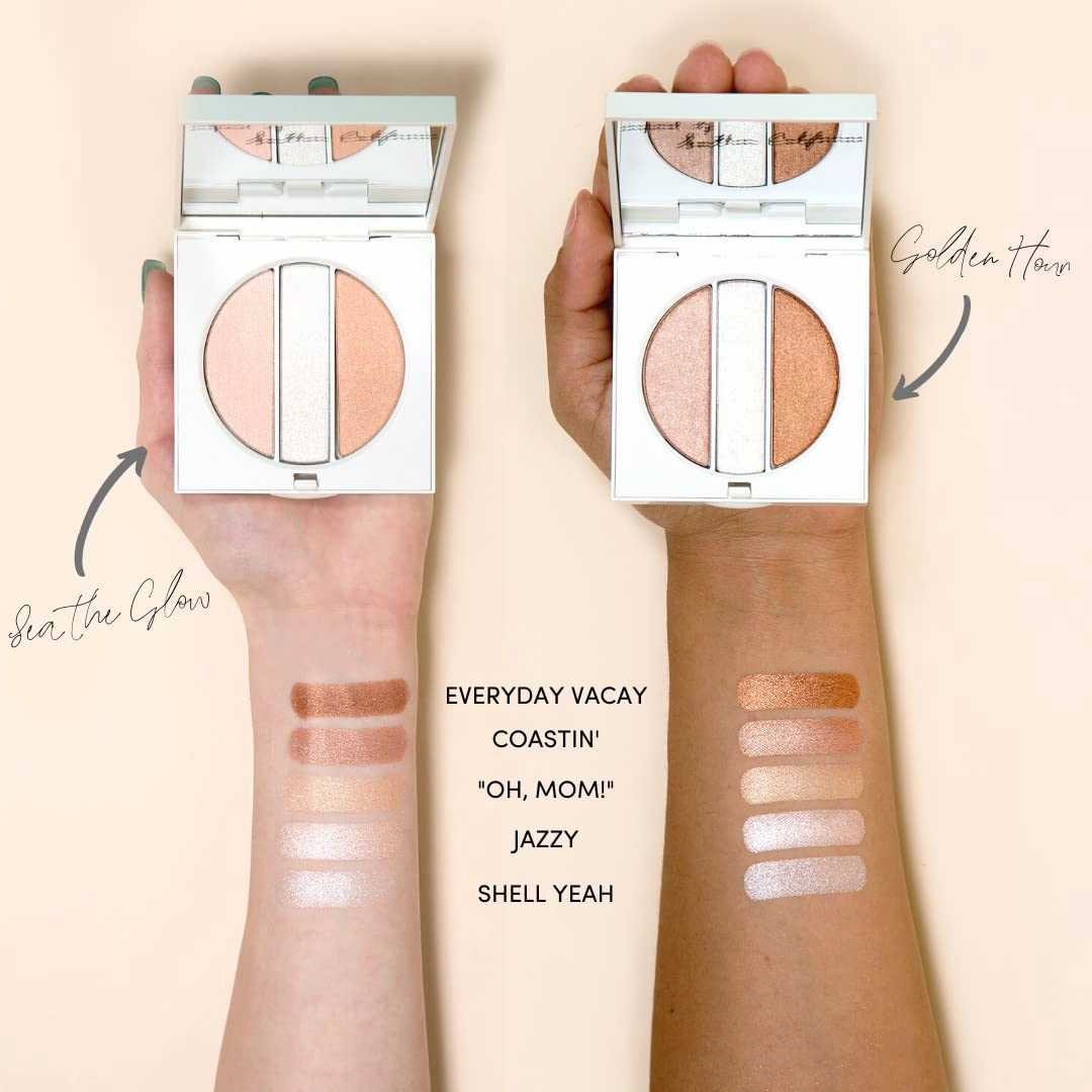 Jazmine Beauty - Illuminating Highlighter Trio - Sea the Glow