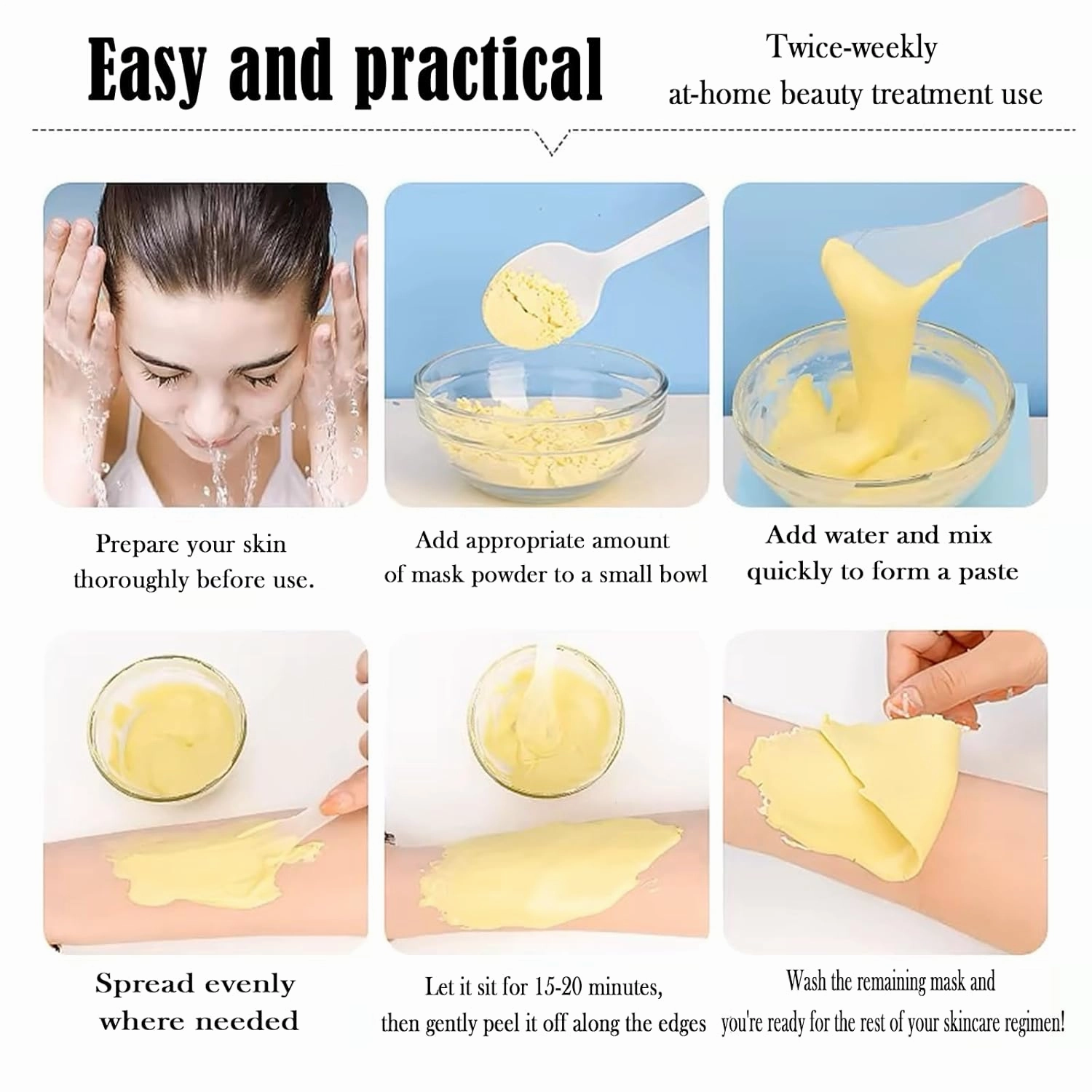 Jelly Mask for Facials Peel-Off Powder Hydrojelly Mask Peel Off Face Masks SkinCare Combination with Professional Skincare Spa Moisturizing & Hydrating 23 Fl Oz (24K Gold)