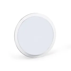 Jerdon Portable Travel Makeup Mirror – 9” Diameter Frame with 5X Magnification – Suction Cups Allow Wall Mounting – Travel Case Included – Model JSC5