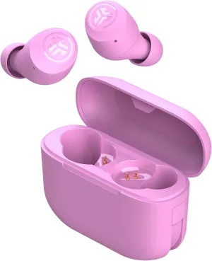 JLab Go Air Pop True Wireless Bluetooth Earbuds & Charging Case, Pink, Dual Connect, IPX4 Sweat Resistance, Bluetooth 5 Connection, 3 EQ Sound Settings Signature, Balanced, Bass Boost