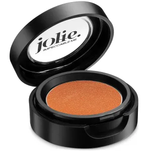 Jolie Cosmetics Powder Pressed Pearl Shimmer Eyeshadows - Cruelty Free, Vegan, Single Pan Eyeshadow 1.48g Vibrant Colors (Oh My Orange)