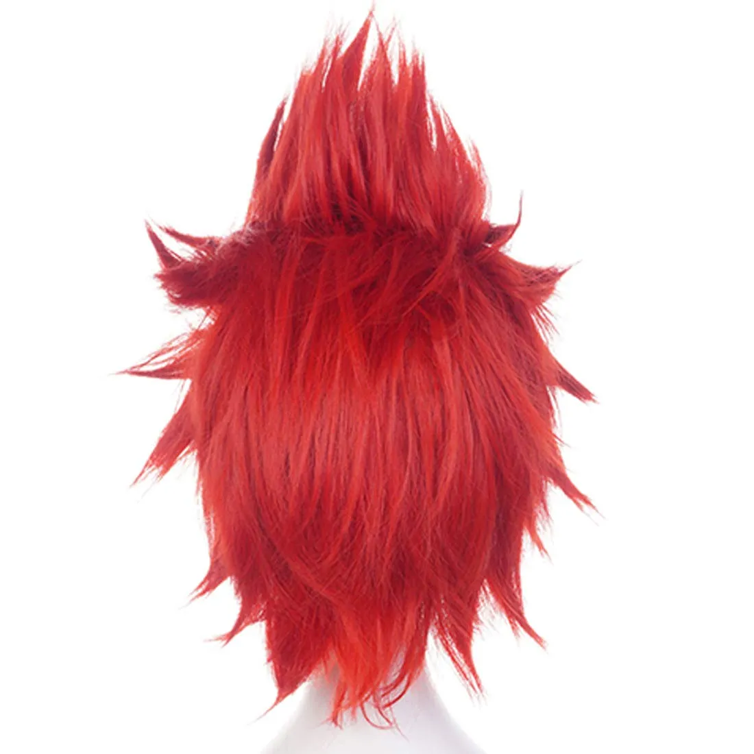 JoneTing Reddish Angry Wigs Men【  Wig Cap】 Short Red Spiky Wig Short Wavy Red Crazy Hair Reded Spiky Cosplay Hair for Costume Reddish Funny Wigs Halloween Outfit Peluca Roja Chrismas Party for Men