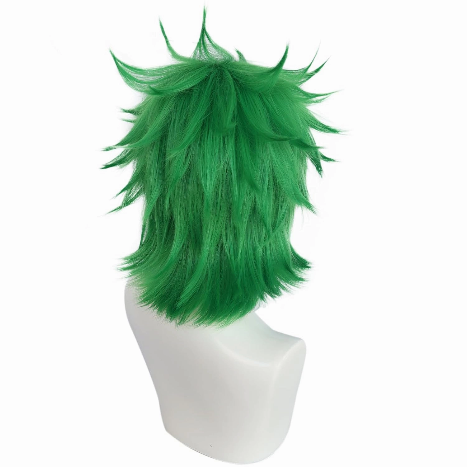 JoneTing St Patrick's Day Short Green Spiky Wigs【 Wig Cap】 for Men Spiky Green Wig with BangsShort Green Spiky Wig with Bangs Light Green Spiky Messsy Wig Cosplay Halloween Theme Party Costume Outfit