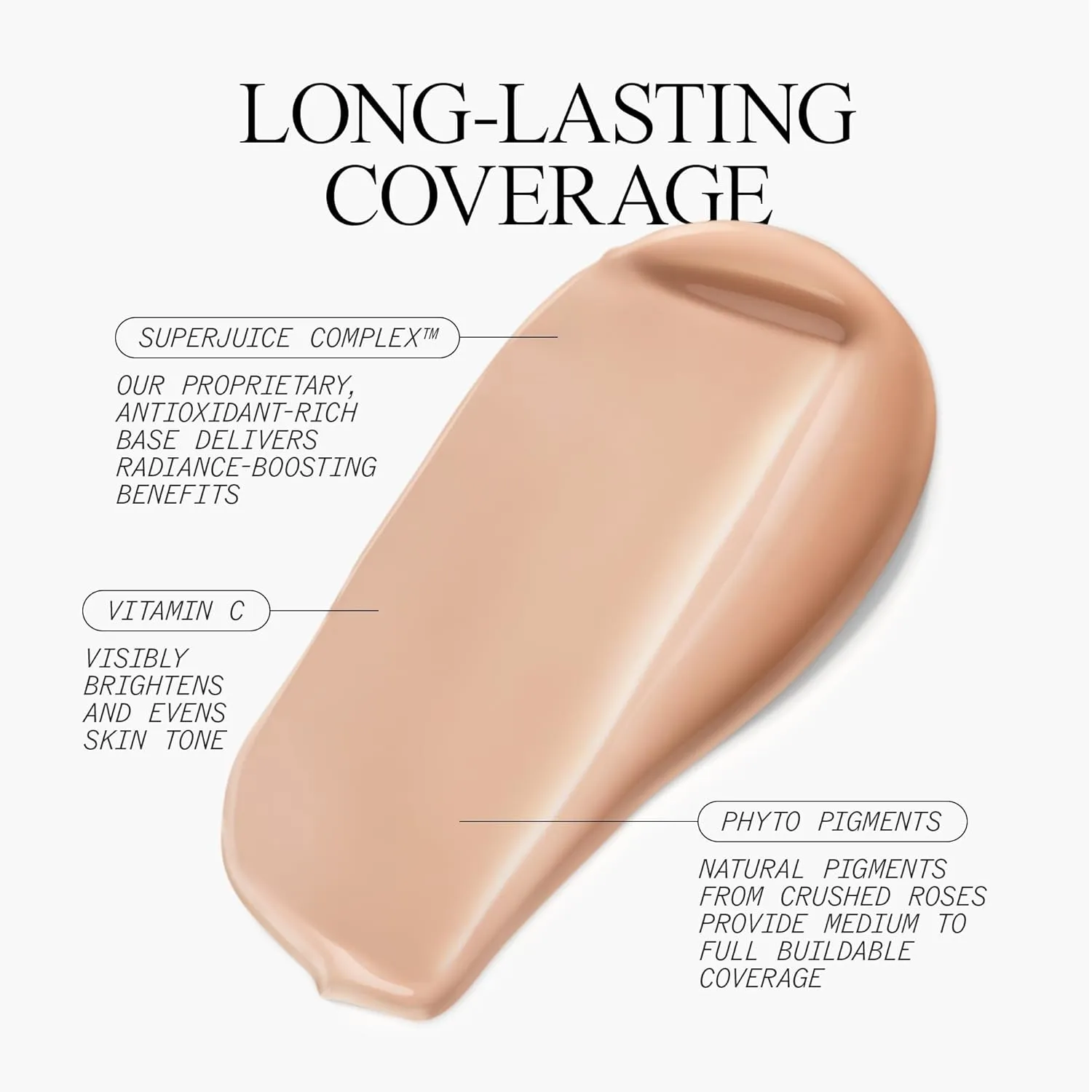 Juice Beauty Phyto-Pigments Flawless Serum Foundation - 23 Medium Tawny - 30 mL - Medium-to-Full, Long-Lasting Coverage - Reduces Look of Wrinkles   Pores - Vegan, Cruelty Free