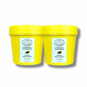 JUICE TO CLEANSE Water Wash Balm - Bubble Foam All in One Gentle Makeup Cleansing,Low-Irritant Natural Ingredients, Melting Butter Texture, Vegan, Paraben Free, 3.5 oz. [2pack]