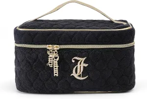 Juicy Couture Black Quilted Towel Terry Train Bag