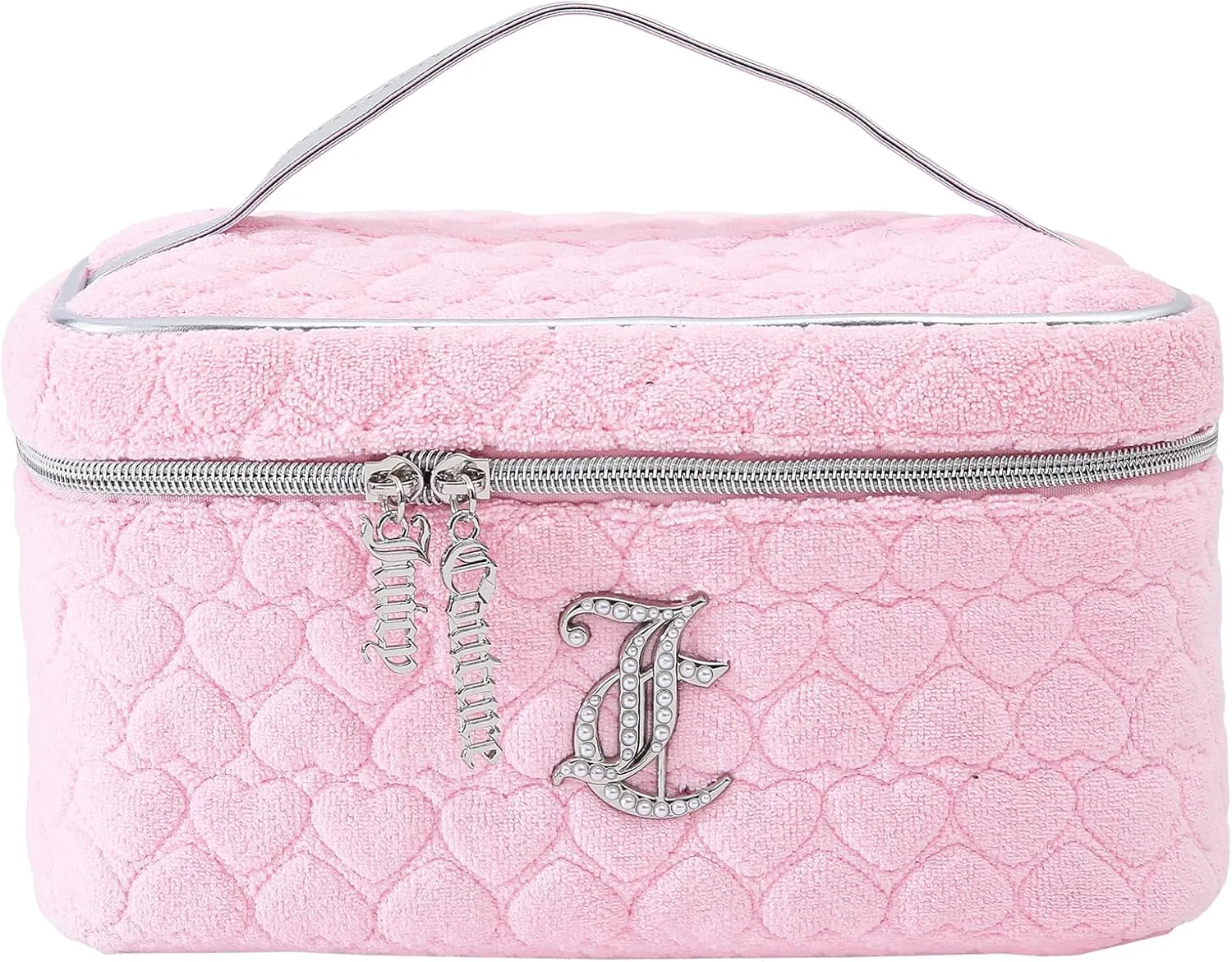 Juicy Couture Pink Quilted Towel Terry Train Bag