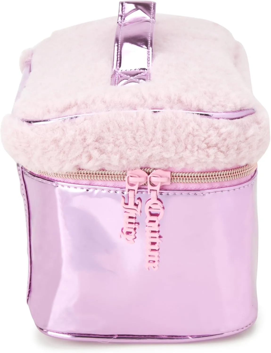 Juicy Couture Women's Cosmetics Bag - Travel Makeup and Toiletries Train Case Organizer, Pink