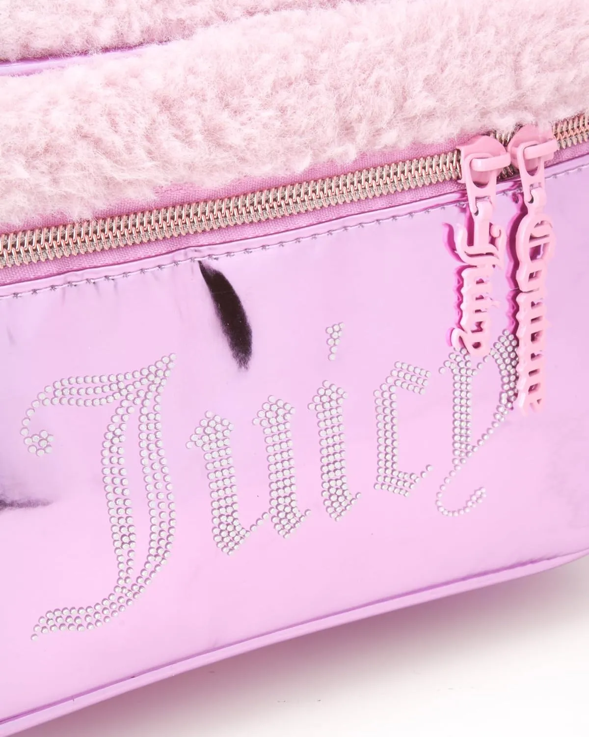 Juicy Couture Women's Cosmetics Bag - Travel Makeup and Toiletries Train Case Organizer, Pink