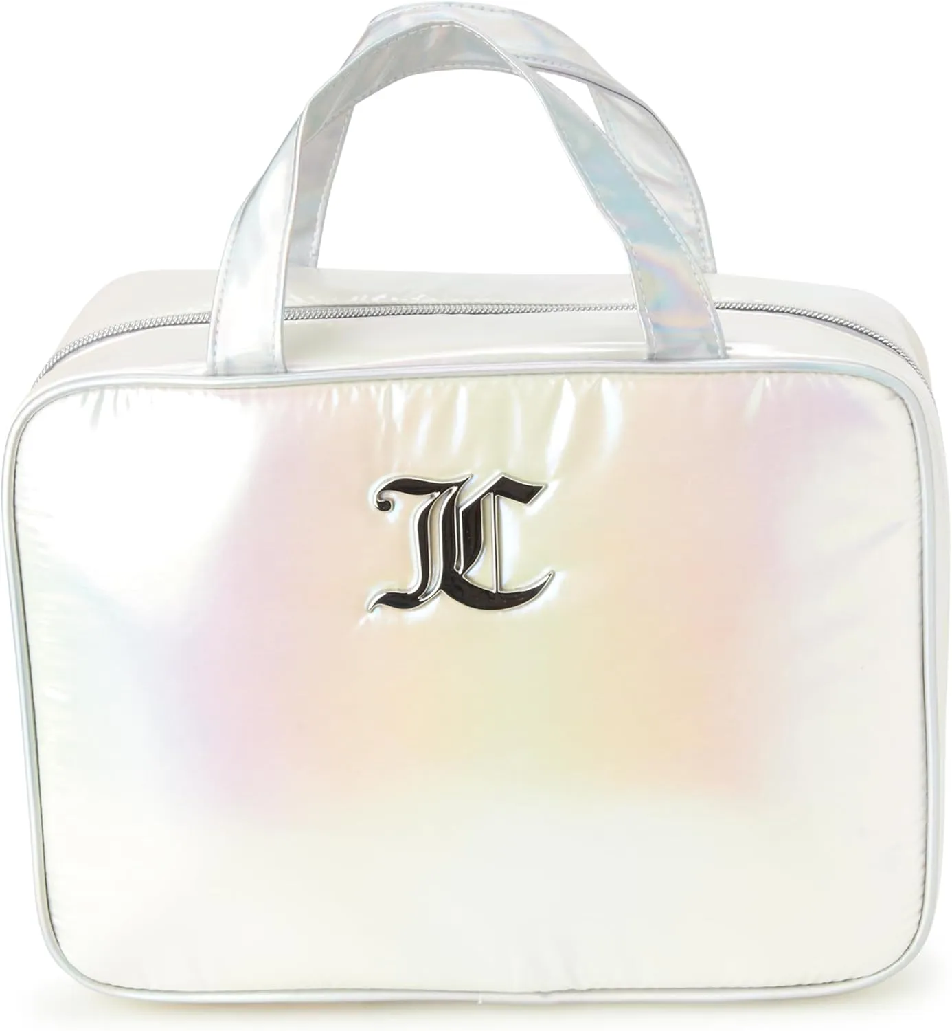 Juicy Couture Women's Cosmetics Bag - Travel Makeup and Toiletries Weekender Bag - Makeup Organizer Case, Multicolored