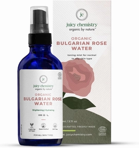Juicy Chemistry - Certified Organic 100% Natural Toner Mist w/Bulgarian Rose Water for Normal to Oily Skin (110ml)