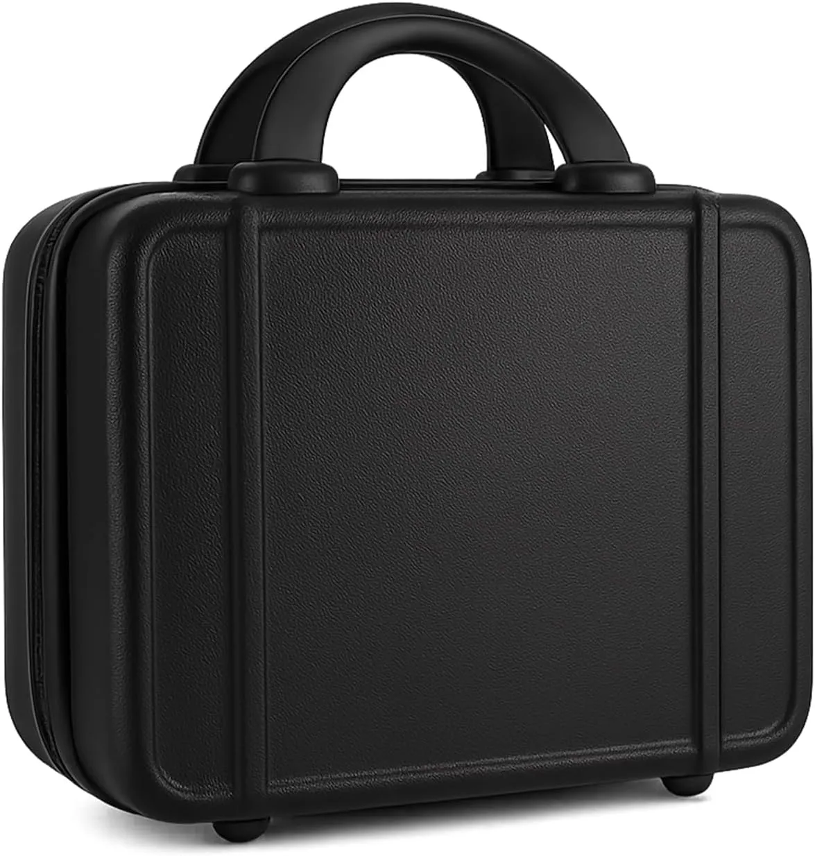 JZRSuitcase 13 Inch Hard Shell Portable Makeup Case Travel Cosmetic Organizer with Elastic Bands, Mini Carry-On ABS Toiletry Bag for Women