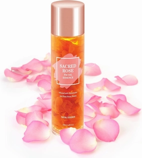 K BEAUTY SACRED ROSE FACIAL ESSENCE Face Brightening Serum Infused with Rose Water and 6 Types of Hyaluronic Acid Serum for Face Provides Intense Hydration for Fresh, Dewy Look