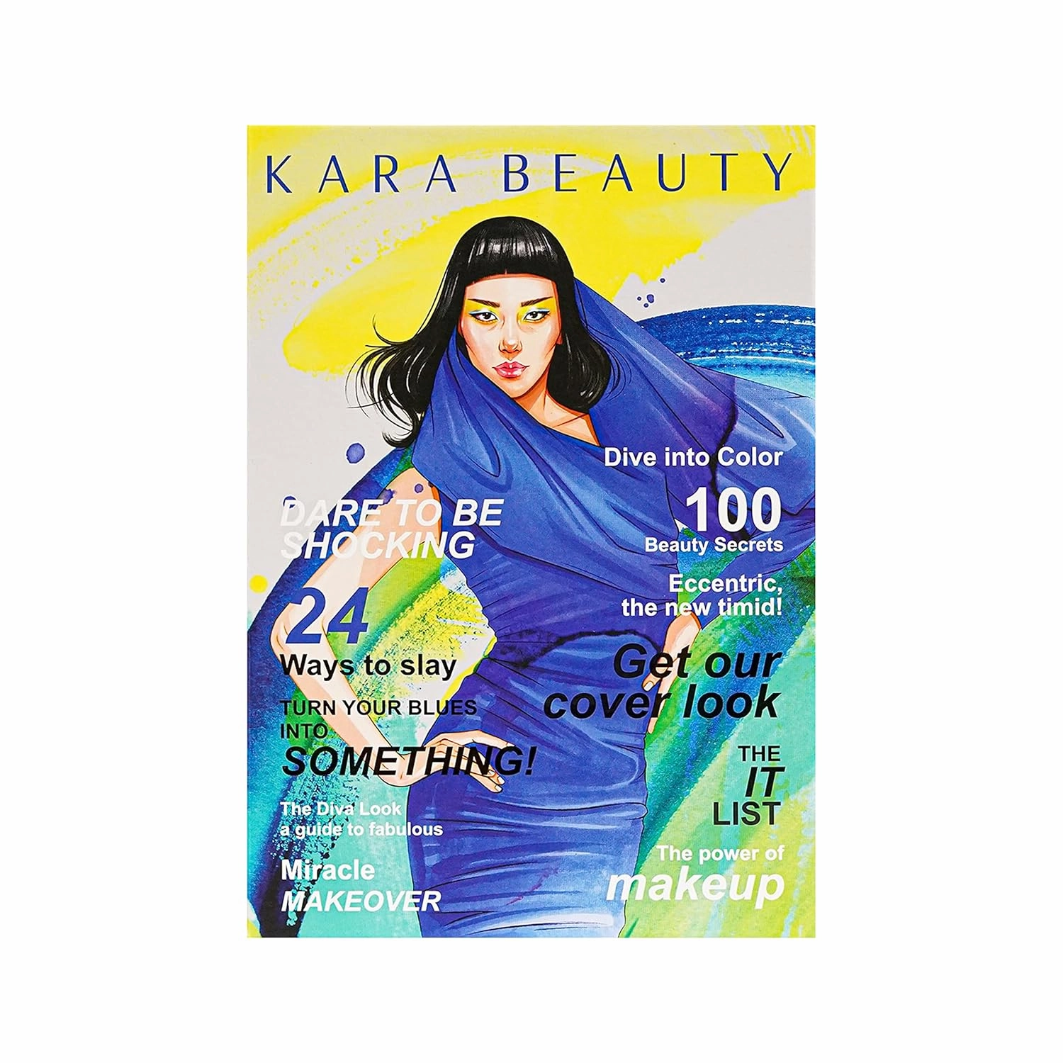 Kara Beauty MAGAZINE COLLECTION Volume II Creative Beauty Palette - VEGAN (Dare to Be Shocking)