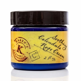 Karen's Botanicals Soothing Calendula Rose Facial Cream, Nutritious, Deeply Moisturizing for Sensitive Skin