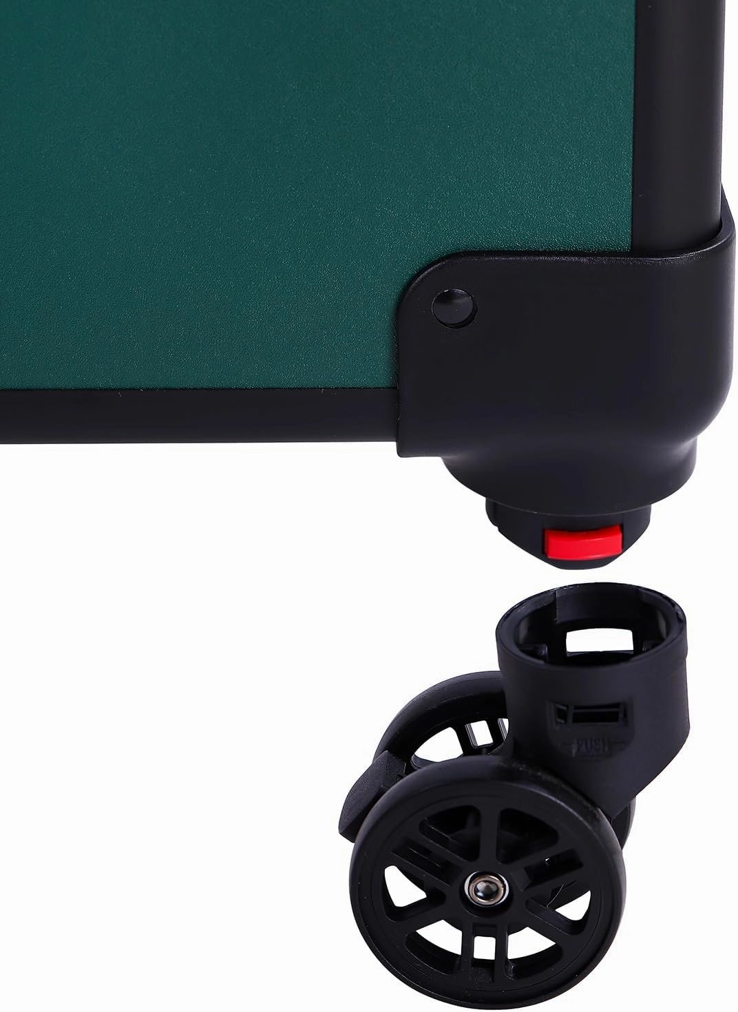 Karl home 4 in 1 Makeup Train Case Rolling Cosmetic Trolley Large Capacity Travel Organizer with Key 360°Swivel Wheels Suitcase for Beauticians Hairstylists Nail Tech Students,Dark Green