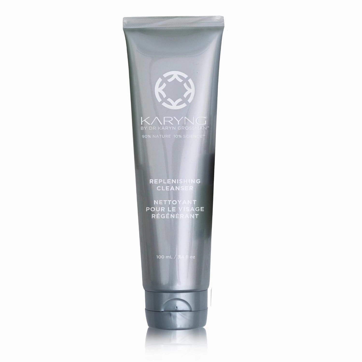 KARYNG Replenishing Cleanser, Natural and Organic Face Wash, Gentle Facial Cleanser with Coconut Oil, Hydrating and Soothing Daily Face Cleanser, 3.4oz