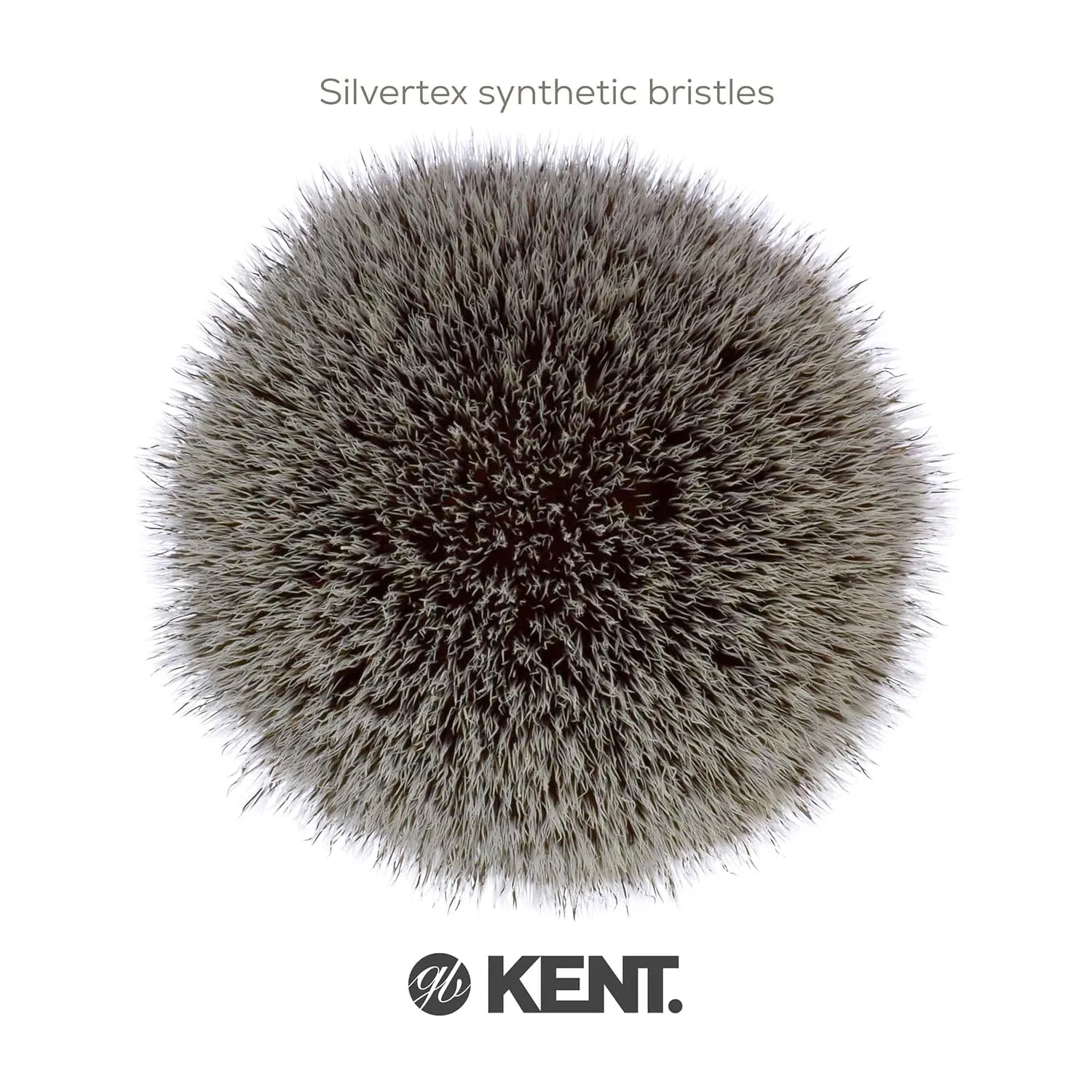 Kent BLK4S Shaving Brush with Ultra-Soft Silvertext Synthetic Bristles and Black Resin Handle to use with Shave Cream or Soap for a Perfect Lather. Luxury Shaving Since 1777, Made in England
