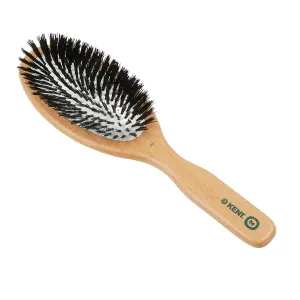 Kent V07 Vegan Boar Bristle Hair Brush, Large Organic Hair Brush for Smoothing and Boosting Shine, Eco Friendly Paddle Brush Ideal for All Hair Types