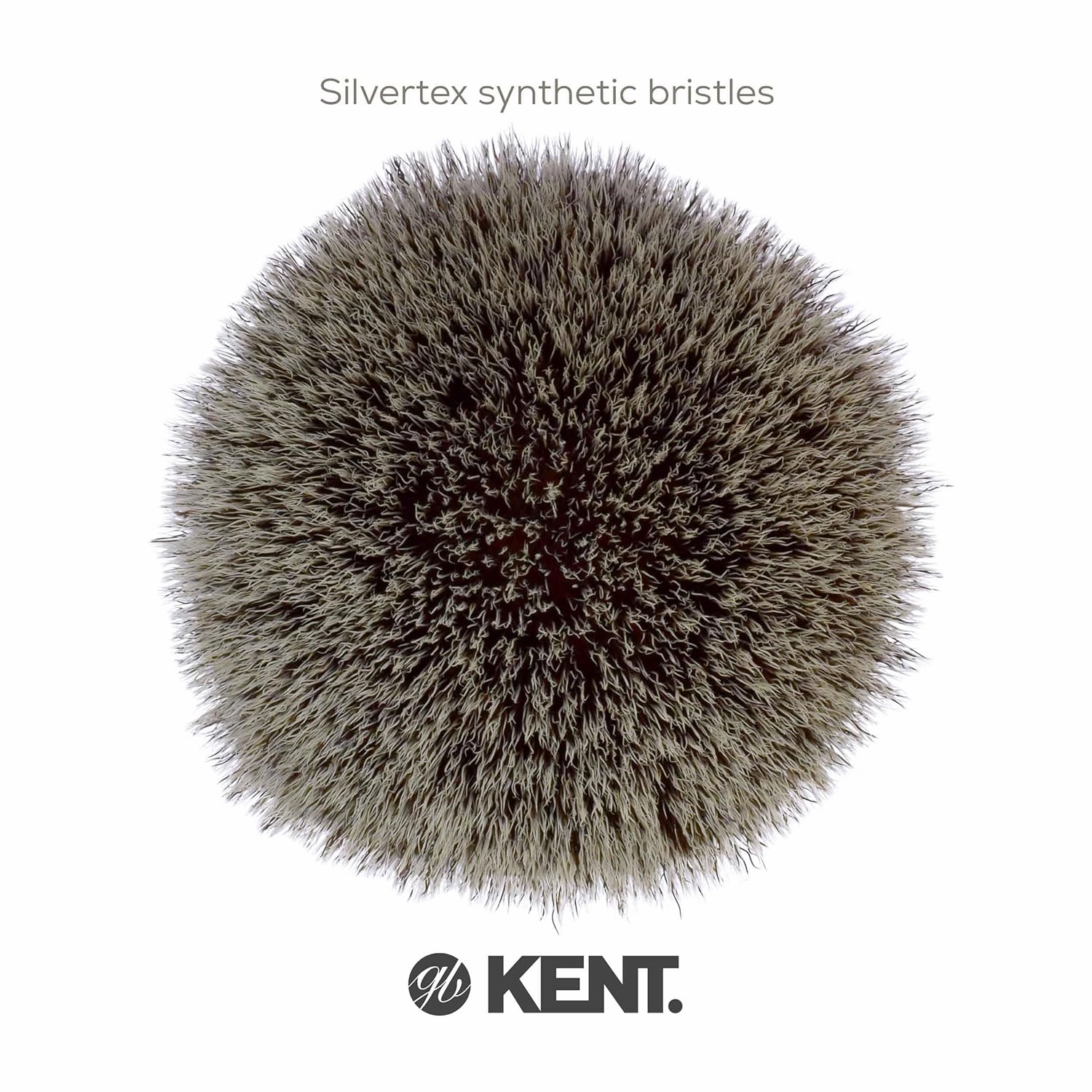 Kent BLK8S Shaving Brush with Ultra-Soft Silvertext Synthetic Bristles and Black Resin Handle to use with Shave Cream or Soap for a Perfect Lather. Luxury Shaving Since 1777, Made in England
