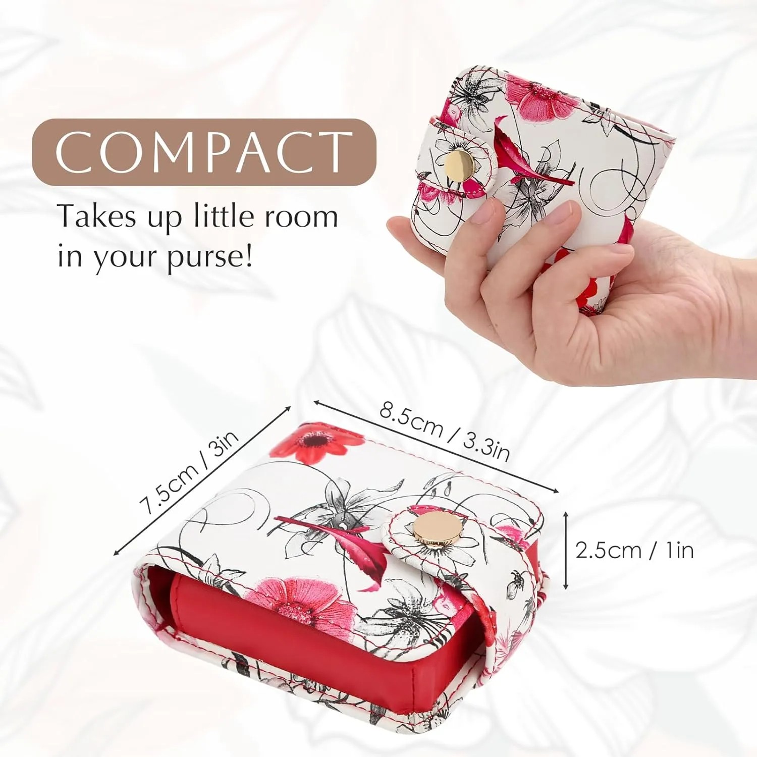 kilofly Genuine Leather Double Lipstick Case Cosmetic Makeup Holder   Gift Box