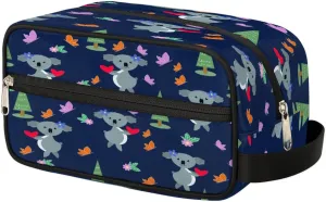 Koala Heart Butterfly Travel Toiletry Bag for Women Men Small Cosmetic Makeup Organizer Water Resistant Shaving Bag Portable Make Up Bag Storage Bags with Handle