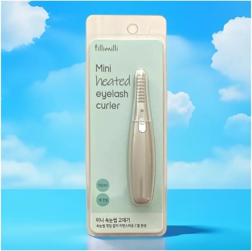 Korea Makeup Tools_Mini Heated Eyelash Curler. Those who Want to Lift and Curl Their Lashes with Comfort, Fast and Easily!