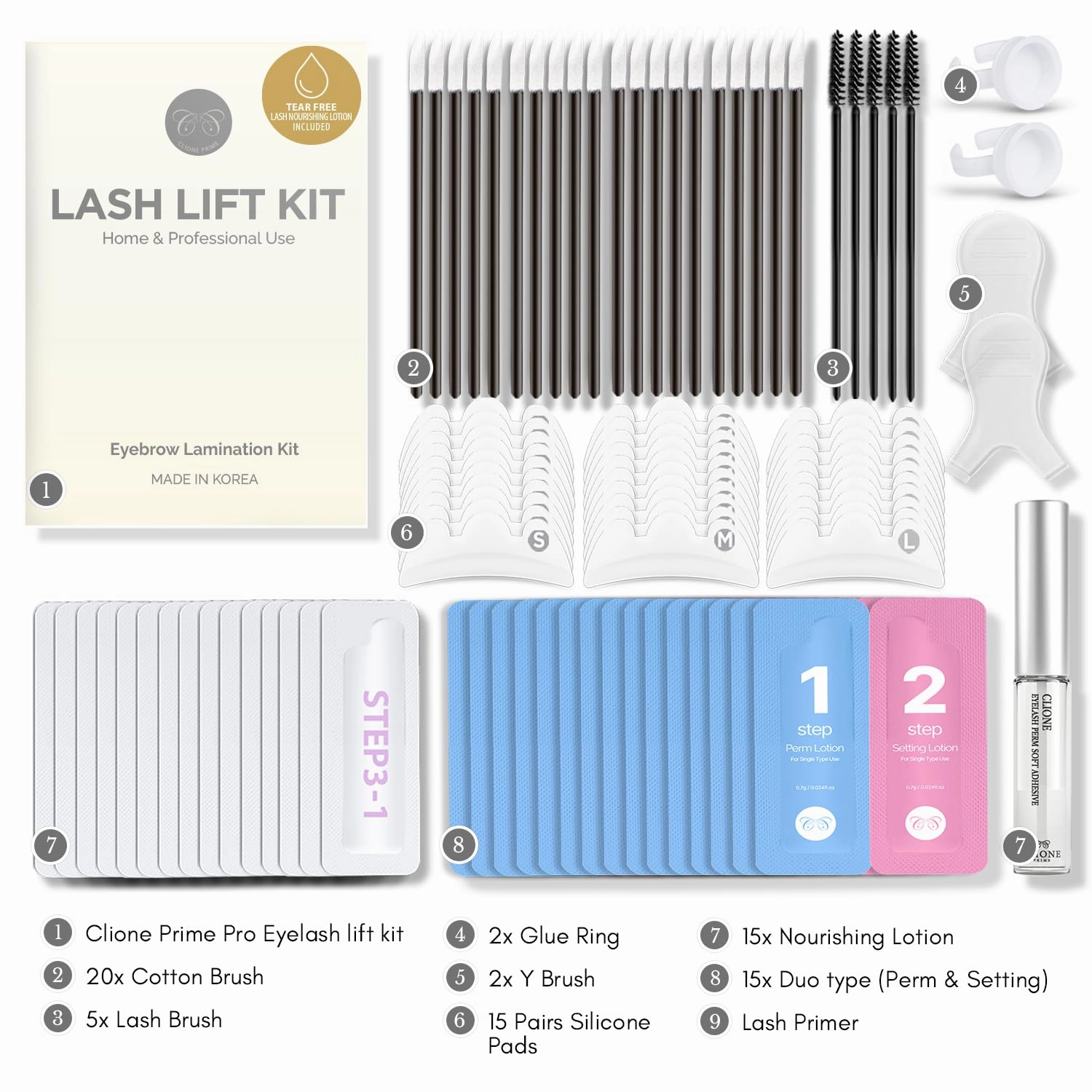 Korean Lash Lift Kit - Eye Brow Lamination Kit Eyelash Perm Kit Eyelash Lift Kit Lash Perm Eyebrow Lamination