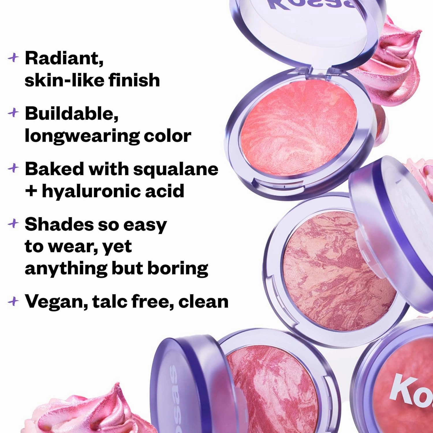 Kosas Blush is Life –Talc-Free Dimensional Blush Baked with Squalane & Hyaluronic Acid – Long Wear, Safe for Sensitive Skin- Dreamland