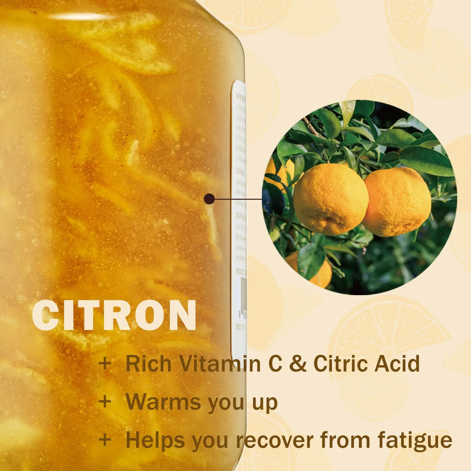 KPANTRY Honey Citron Tea - Korean Marmalade with Chemical-free and Fresh Yuzu Citron - Stress Relief Soothing Blend & Instant Hot Or Cold Beverage For Salad, Spread, Jam, Honey Tea, Smoothie (2 Pack)