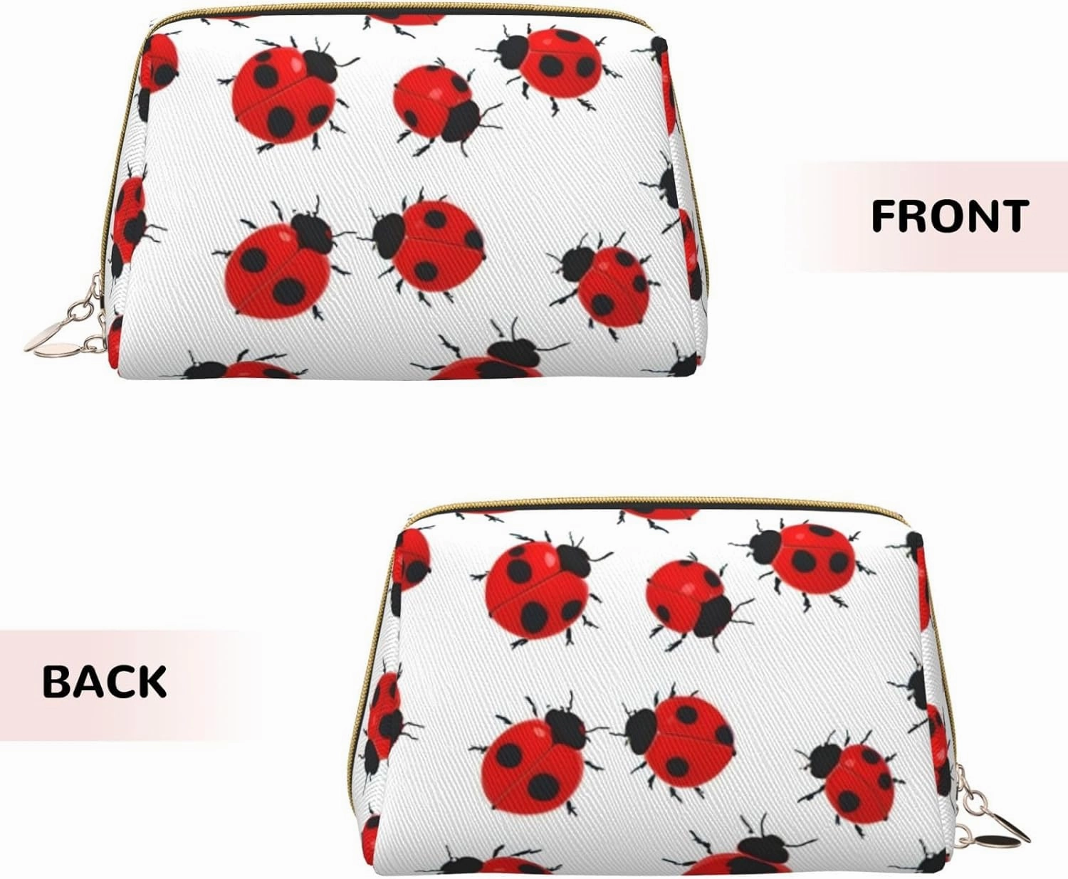 Ladybug Toiletry Pouch, Travel-Friendly Makeup Organizer For Makeup Brushes, Lipsticks