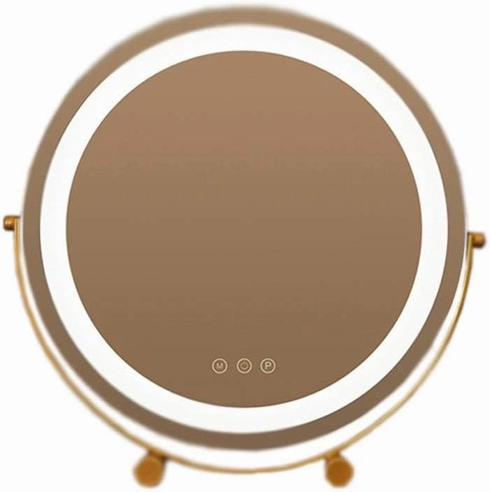 Large Vanity Mirror with Lights，Makeup Mirror ，Round Mirror with Smart Touch - for Dressing Room & Bedroom Tabletop
