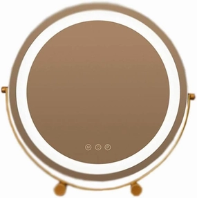 Large Vanity Mirror with Lights，Makeup Mirror ，Round Mirror with Smart Touch - for Dressing Room & Bedroom Tabletop